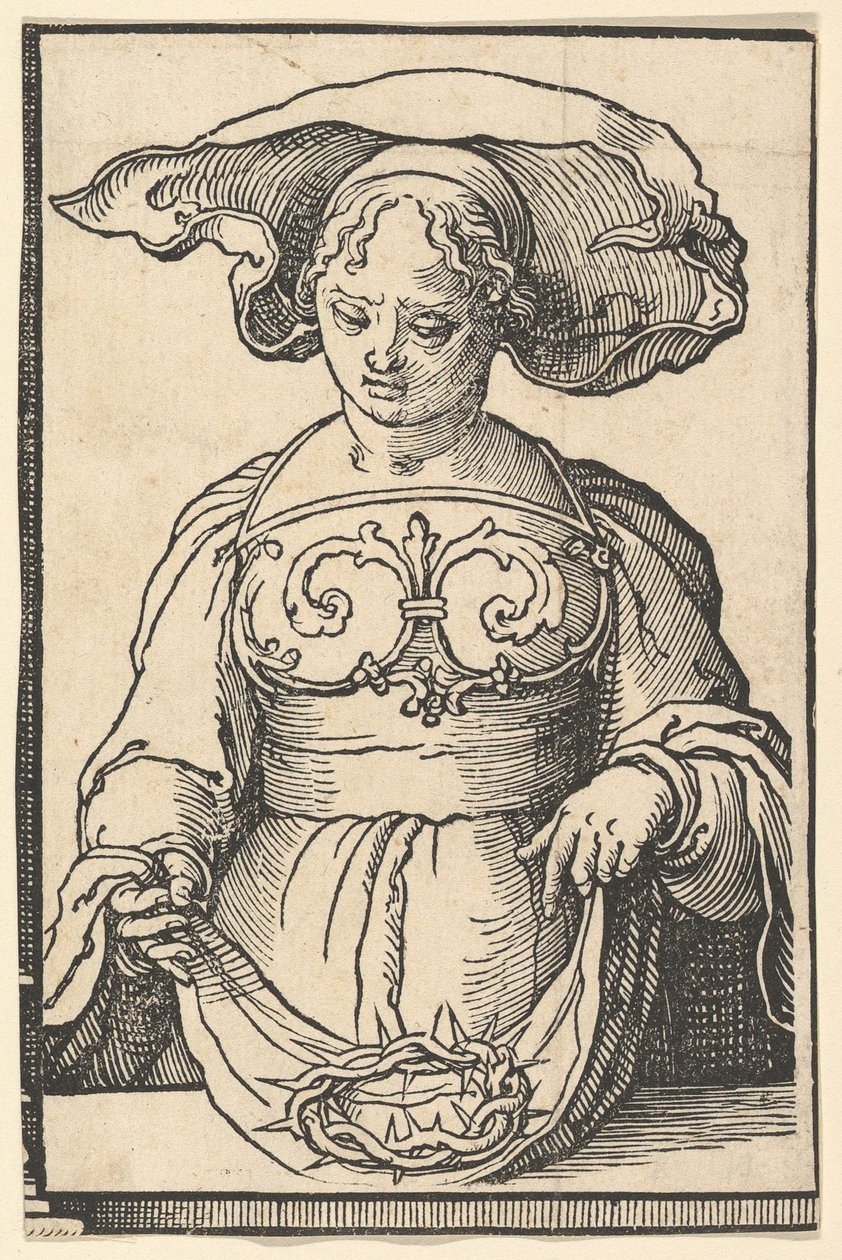Delphic Sibyl, from the Series of Sibyls, ca. 1530 by Lucas van Leyden