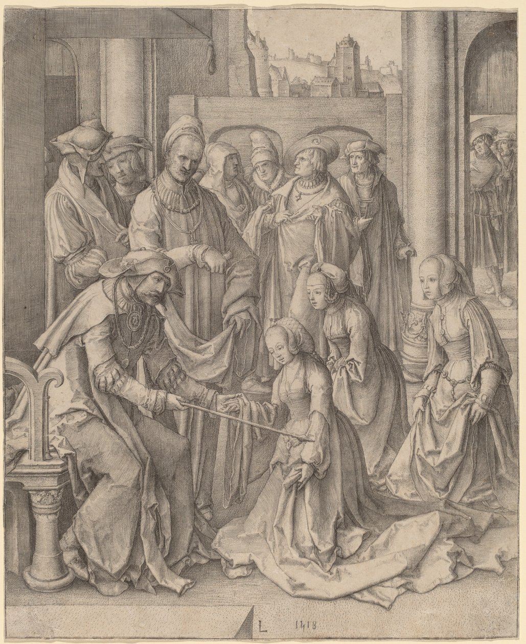 Esther before Ahasuerus by Lucas van Leyden