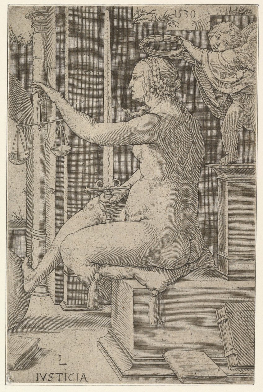 Justice, from the Series The Virtues by Lucas van Leyden