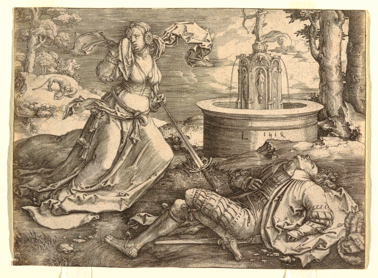 Pyramus and Thisbe by Lucas van Leyden