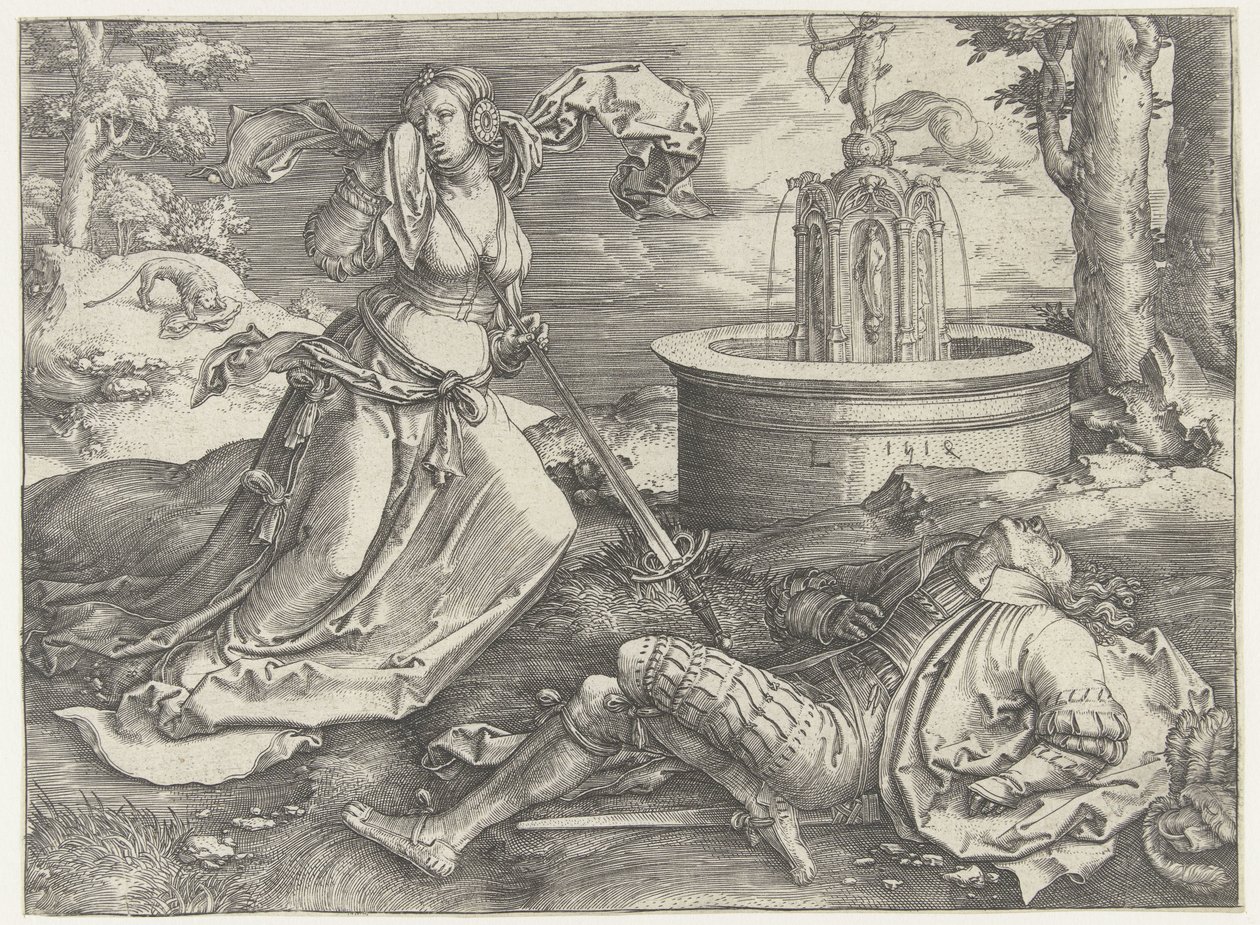 Pyramus and Thisbe by Lucas van Leyden
