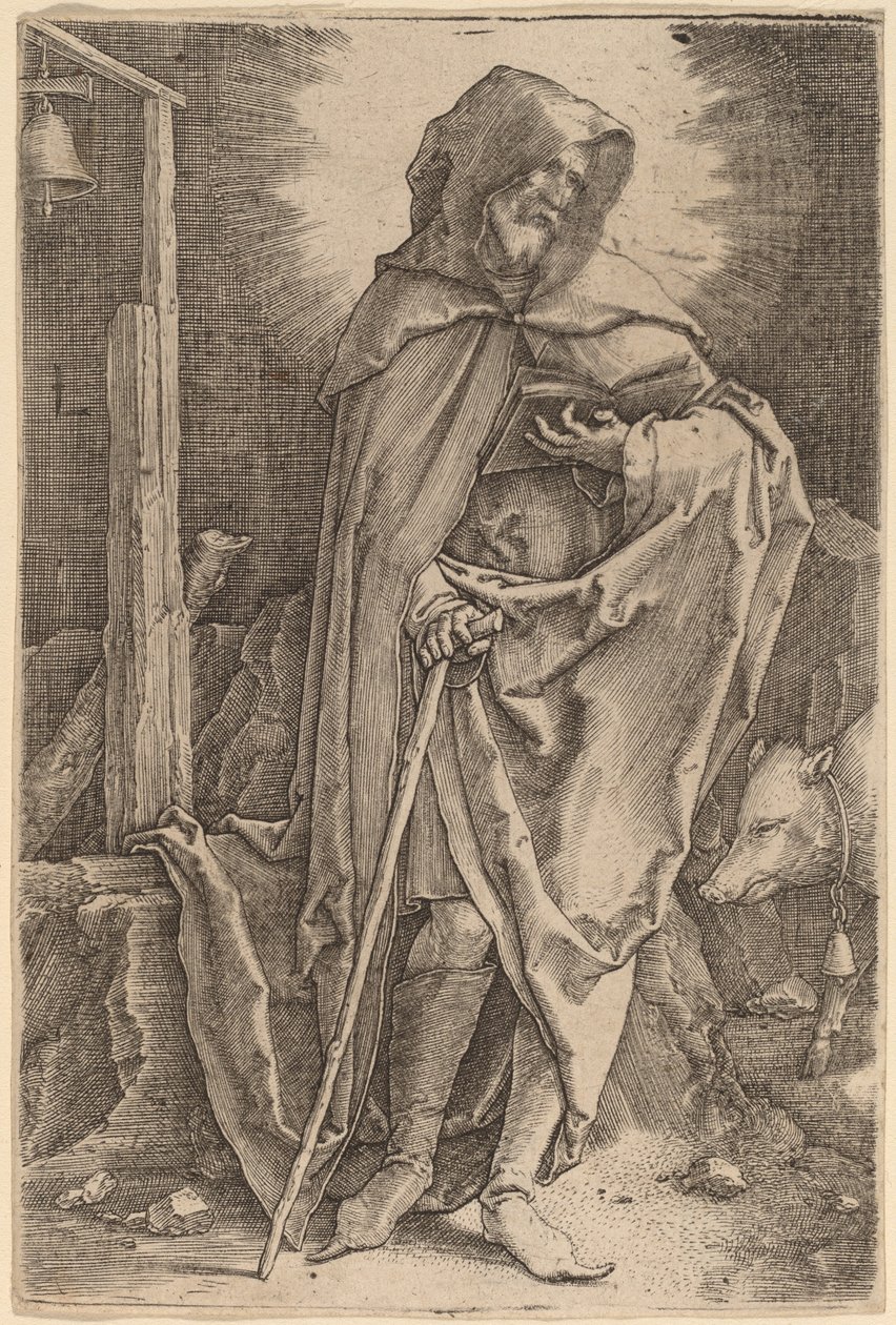 Saint Anthony by Lucas van Leyden
