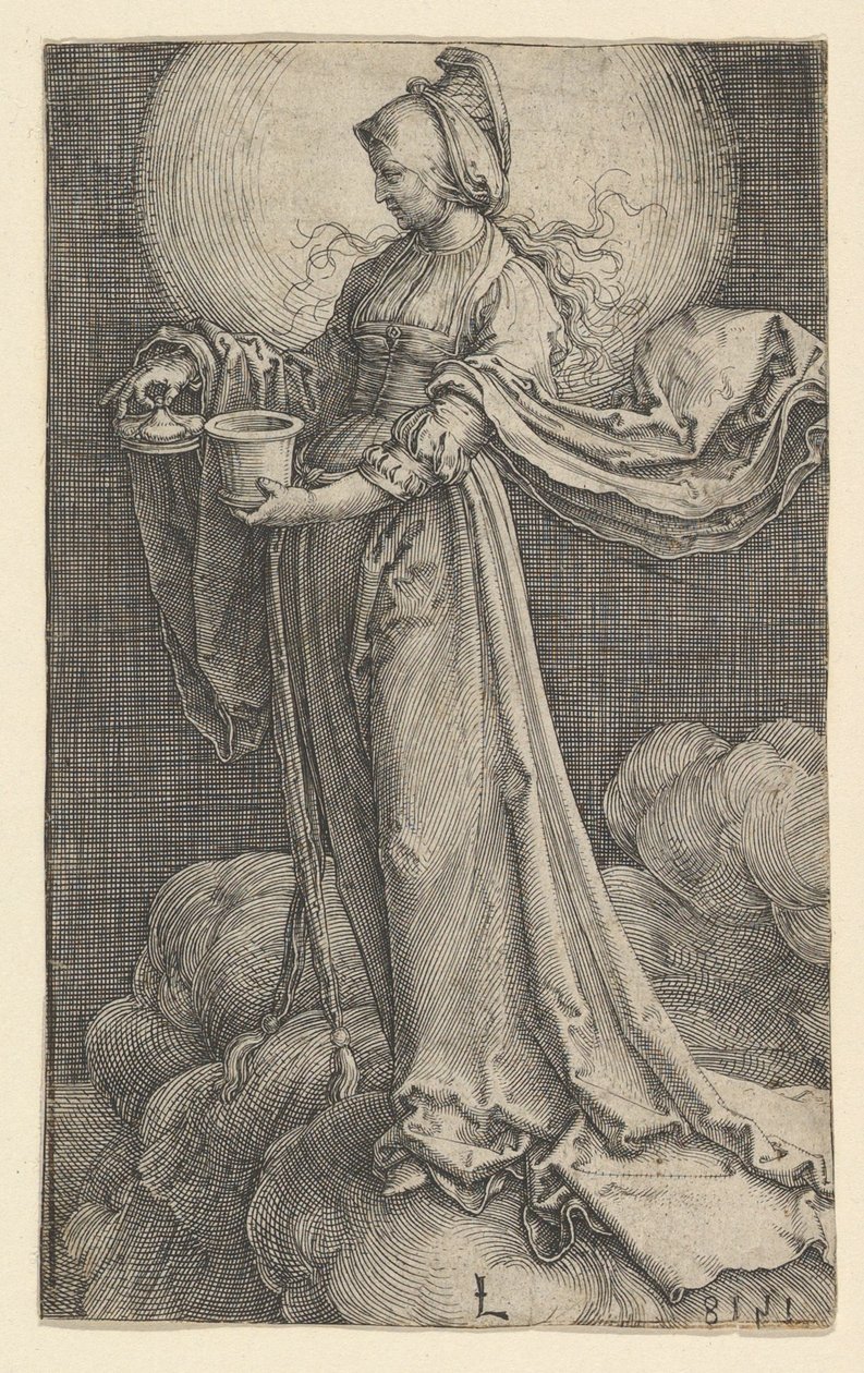 St. Mary Magdalene on the Clouds by Lucas van Leyden