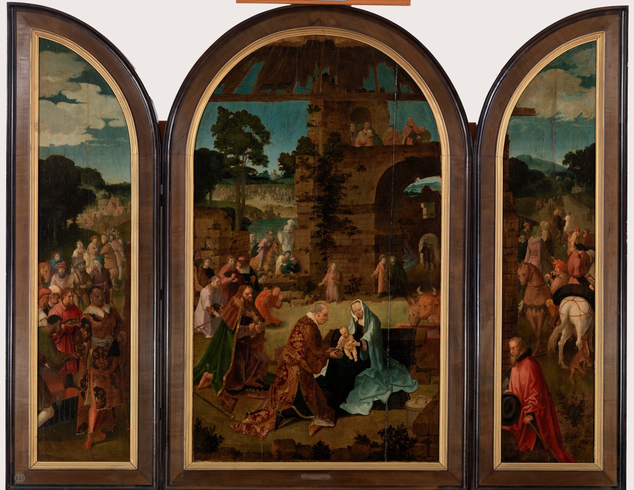 The Adoration of the Magi Triptych, c.1510 by Lucas van Leyden