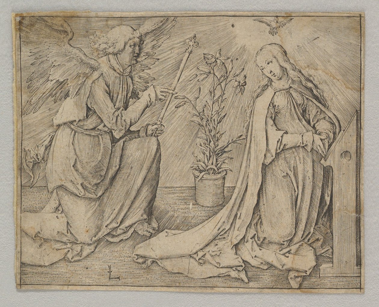 The Annunciation, ca. 1516 by Lucas van Leyden