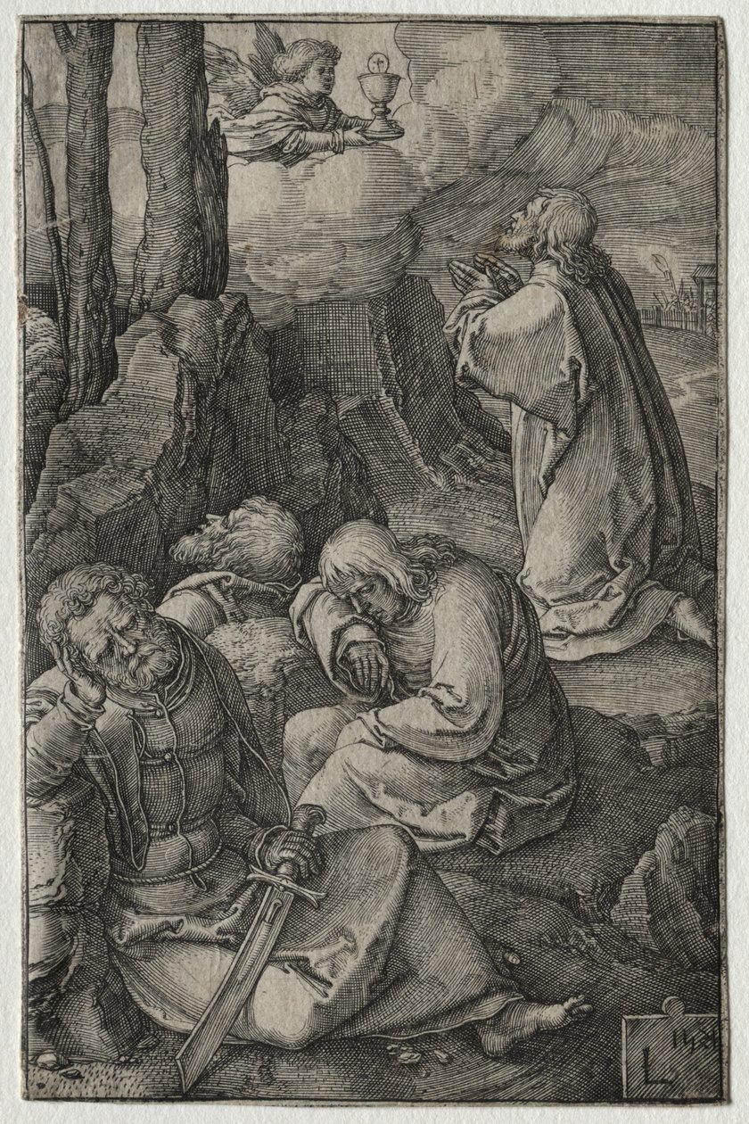 The Passion: The Agony in the Garden by Lucas van Leyden