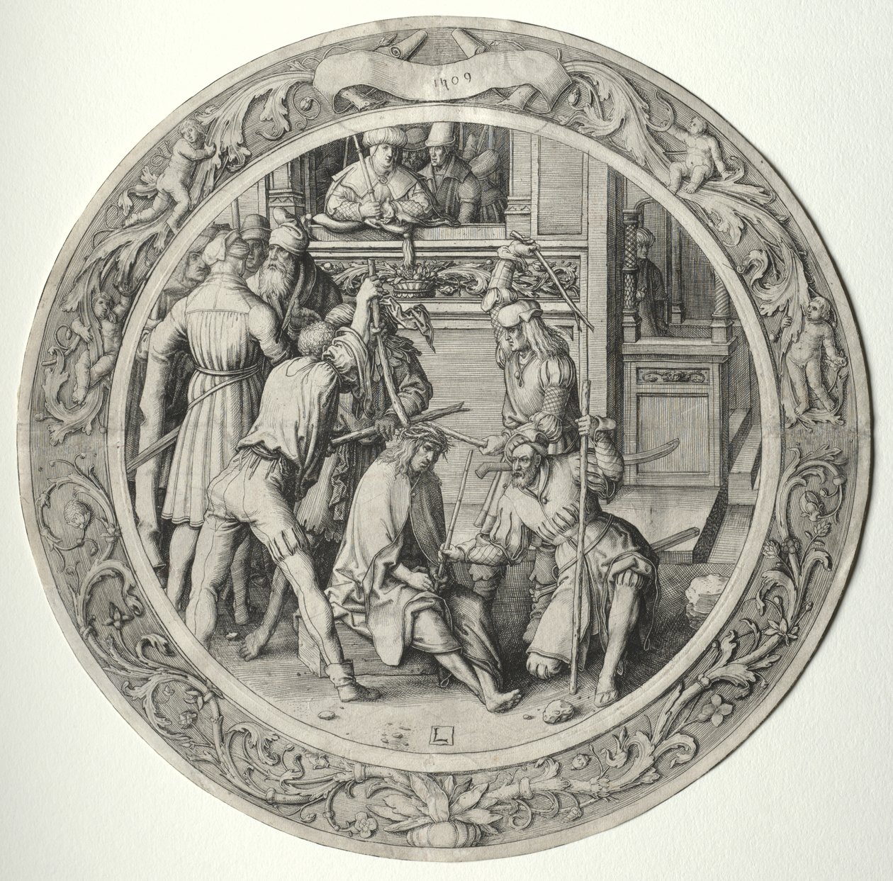 The Round Passion: Christ Crowned with Thorns by Lucas van Leyden