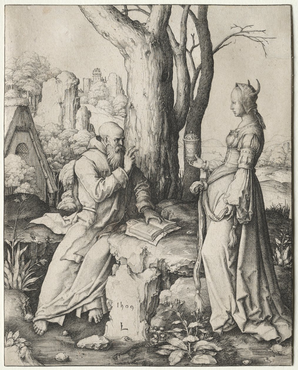 The Temptation of St. Anthony, 1509 by Lucas van Leyden