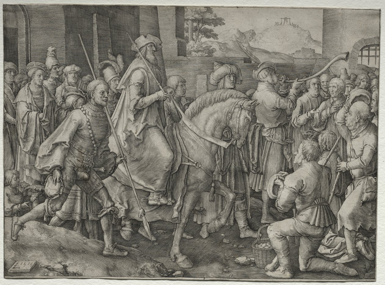 The Triumph of Mordecai by Lucas van Leyden