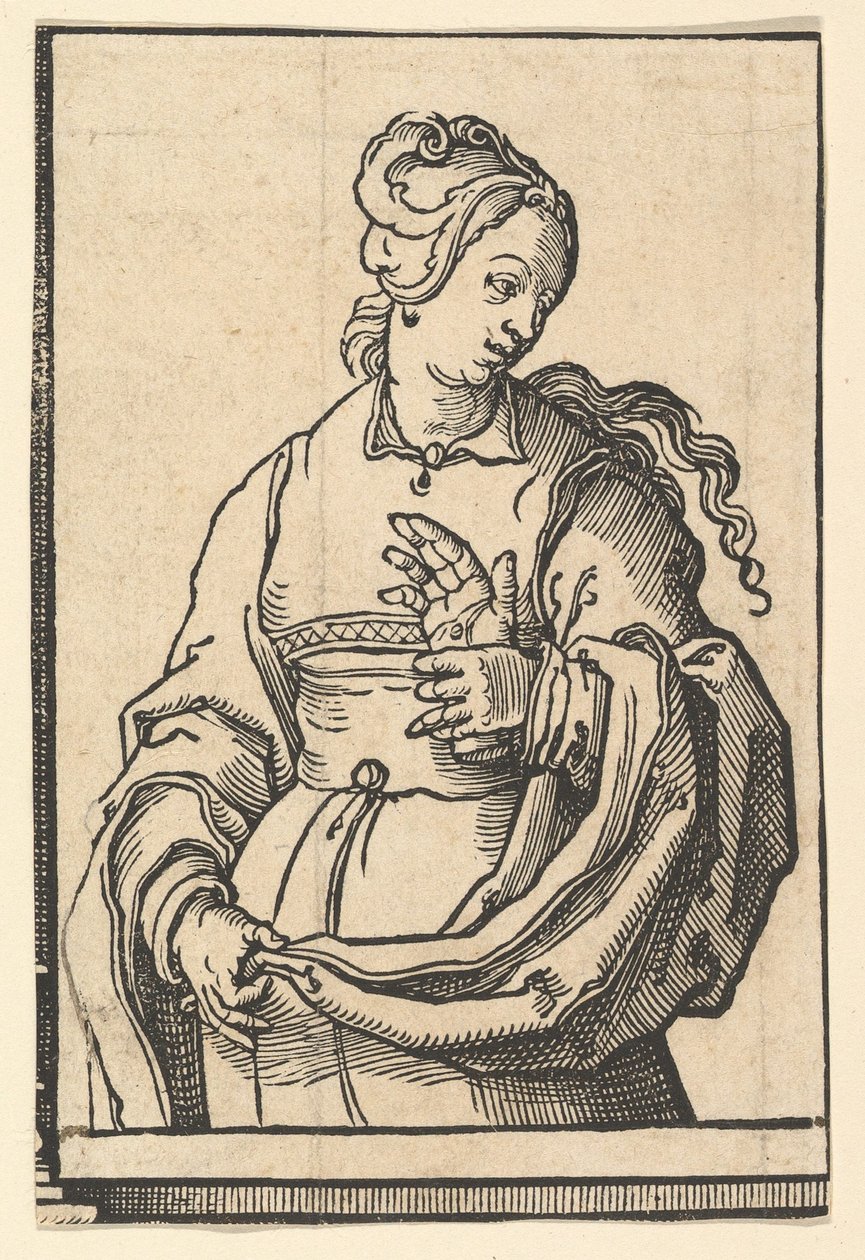 Tiburtine Sibyl, from the series of Sibyls by Lucas van Leyden