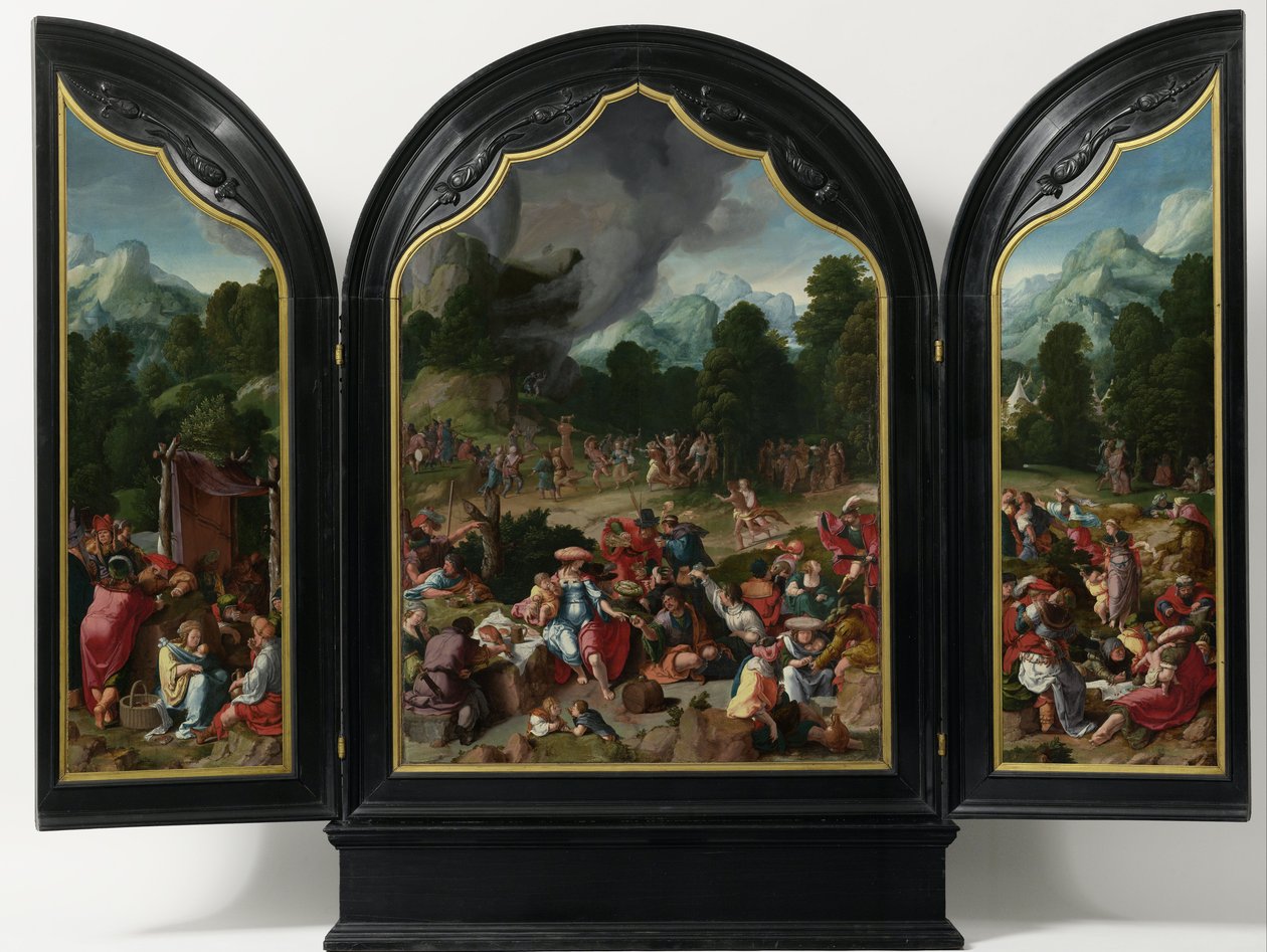 Worship of the Golden Calf, c.1530 by Lucas van Leyden