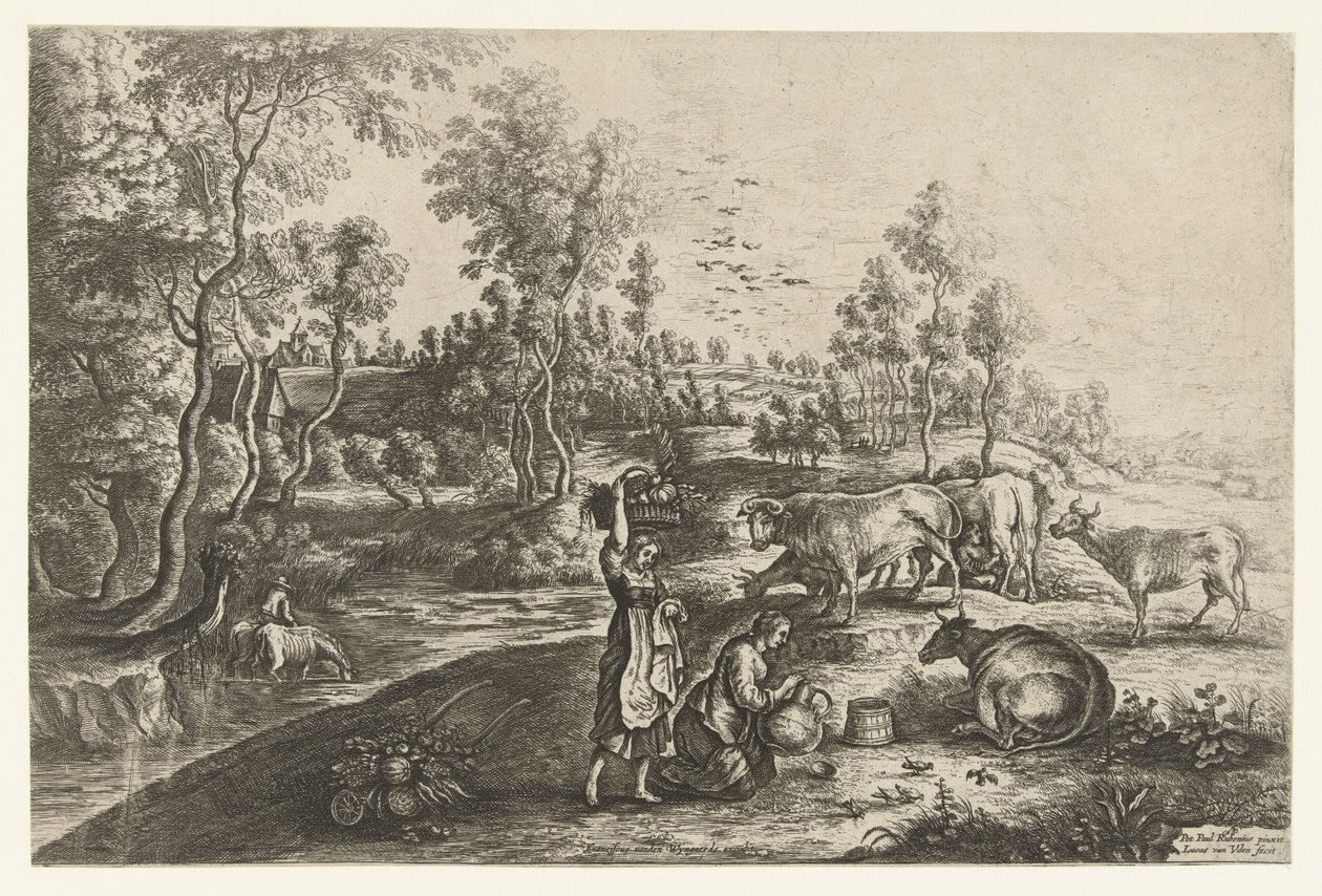 Farmhouse of Laeken by Lucas van Uden
