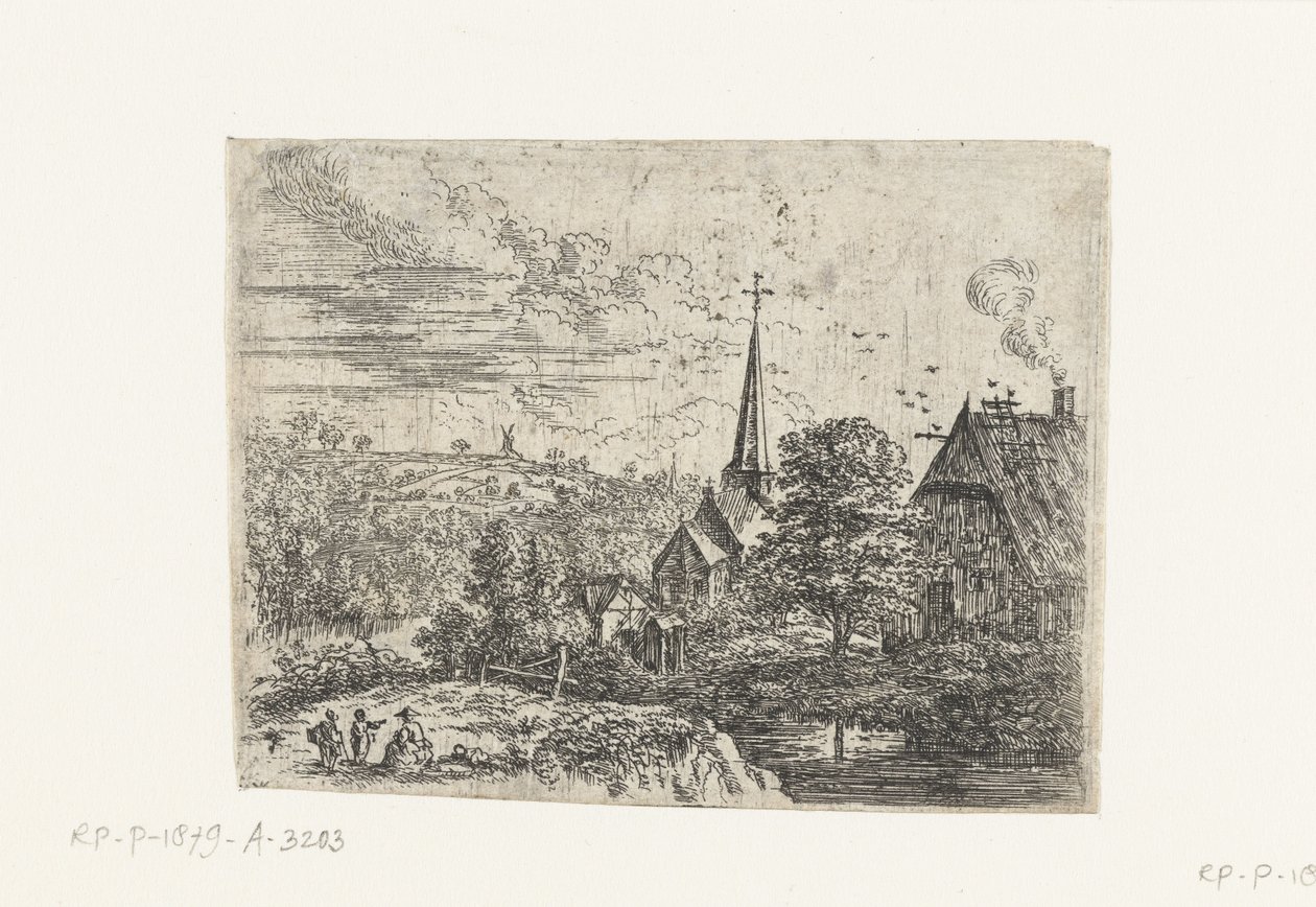 Village by a river Small landscapes (series title)