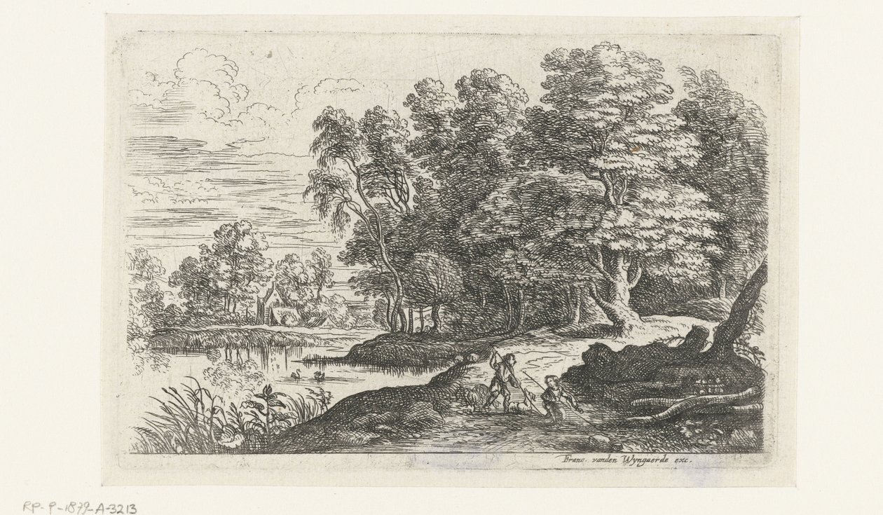 Landscape with Two Shepherd Boys by Lucas van Uden