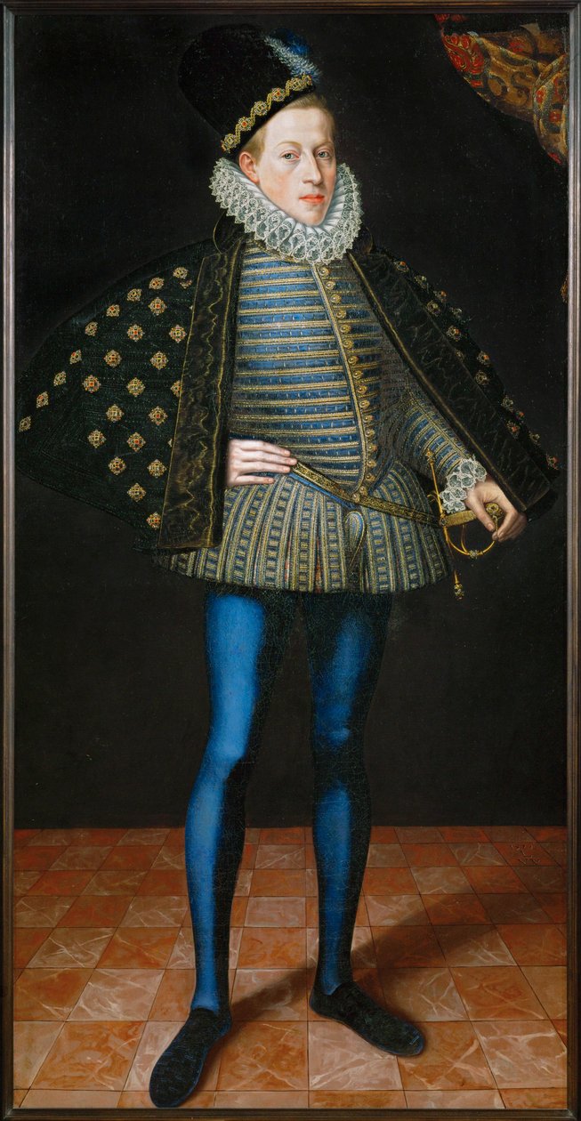 Archduke Matthias in a Blue Robe by Lucas van Valckenborch