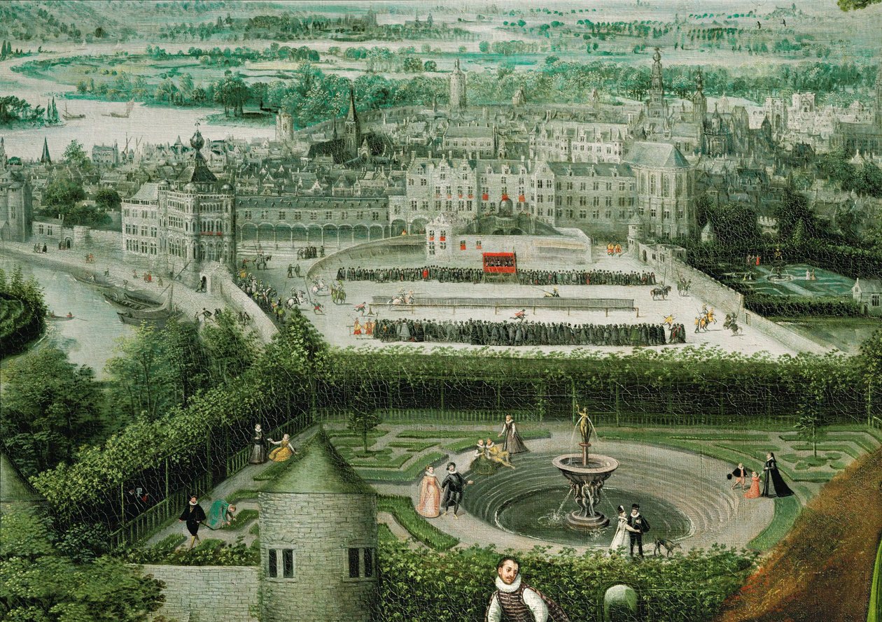 Spring. Background by Lucas van Valckenborch