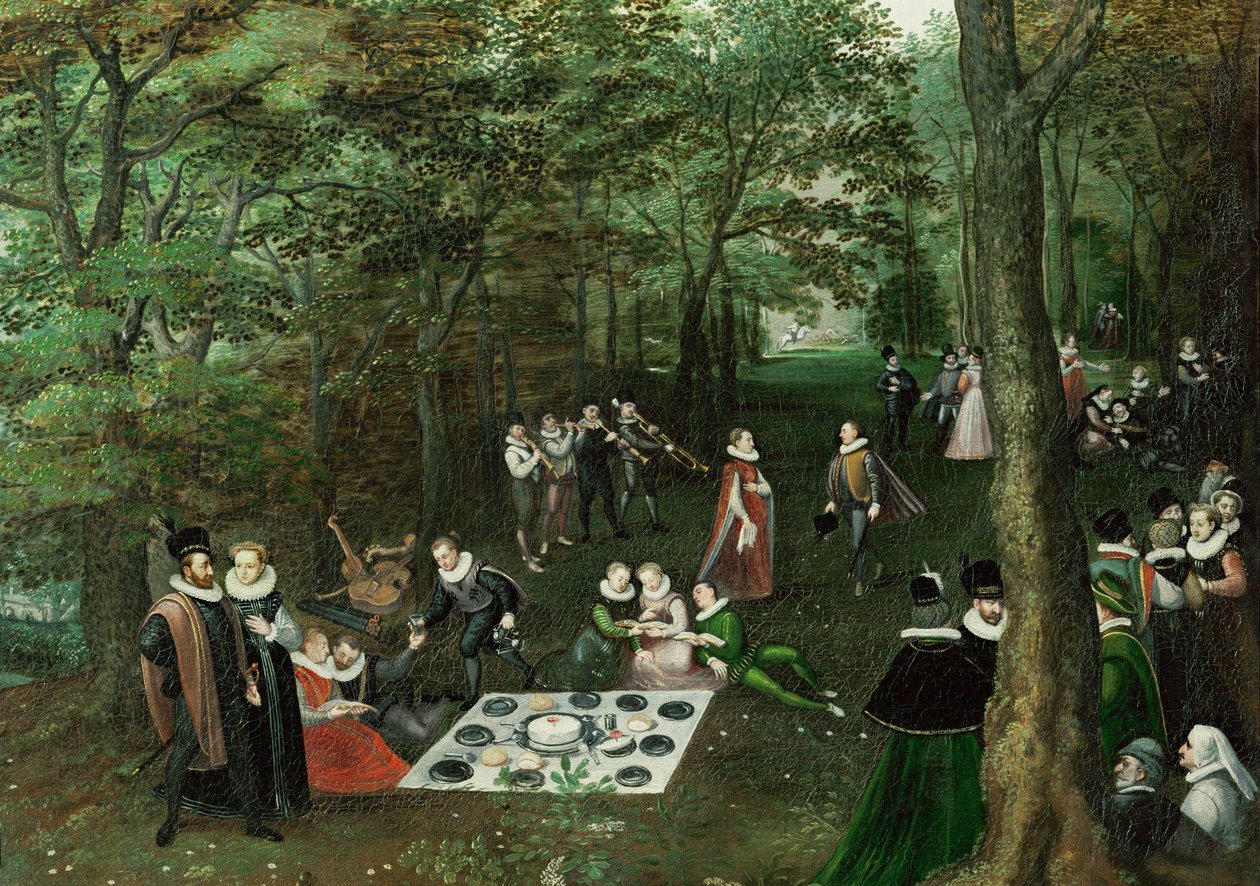Spring. The Picnic by Lucas van Valckenborch