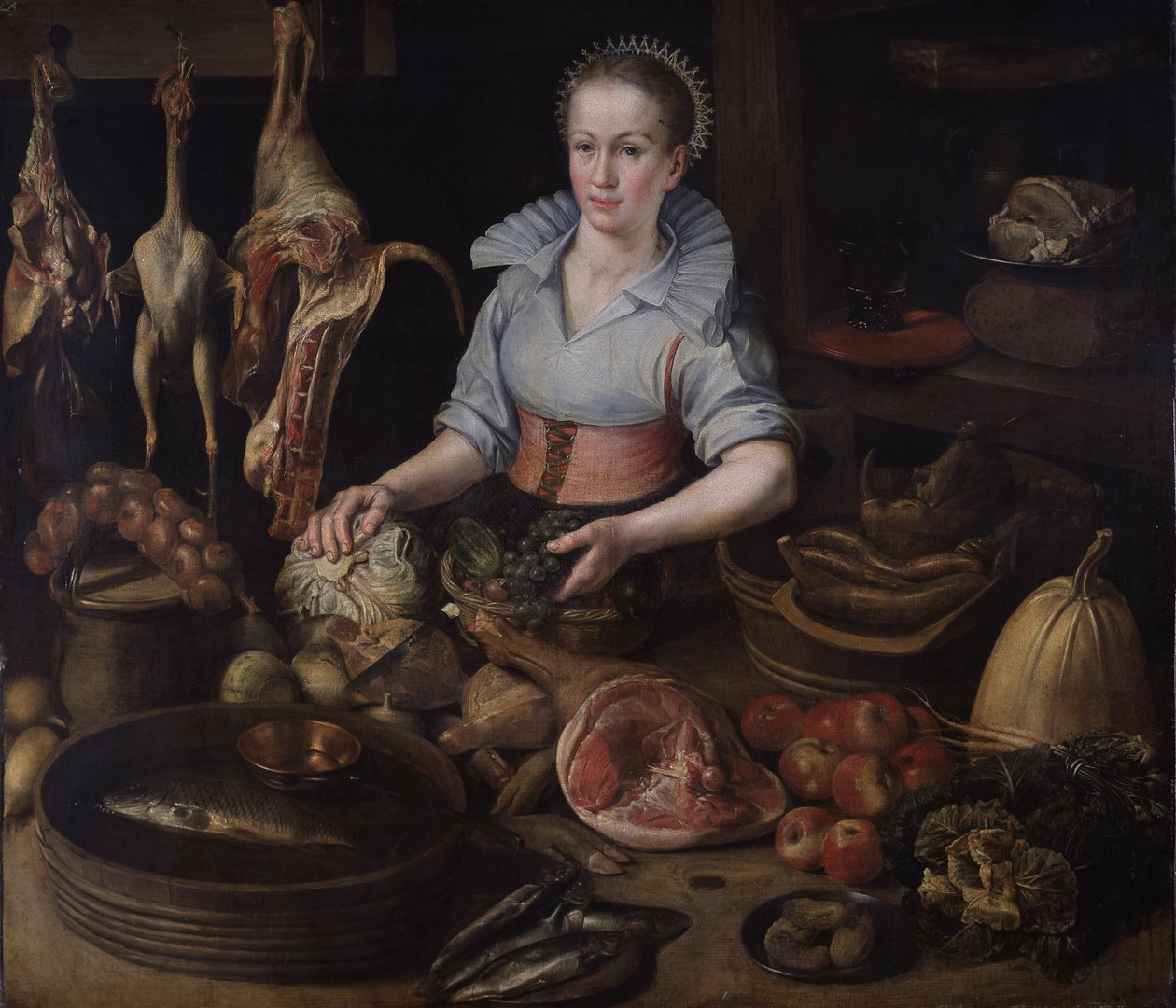 The Kitchen Maid, c.1600 by Lucas van Valckenborch