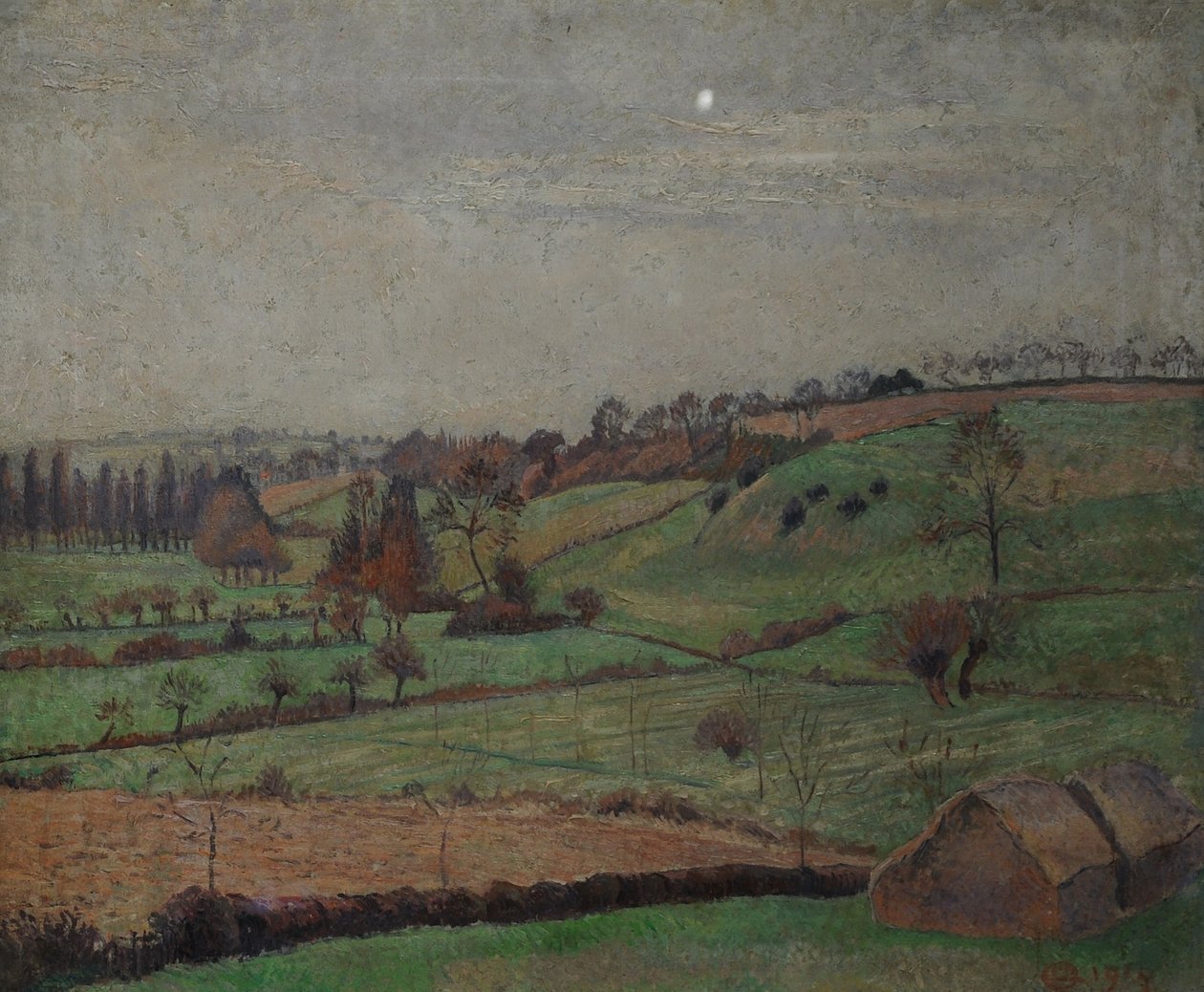 The Valley, Duton Hill, Elsenham, Essex by Lucien Pissarro
