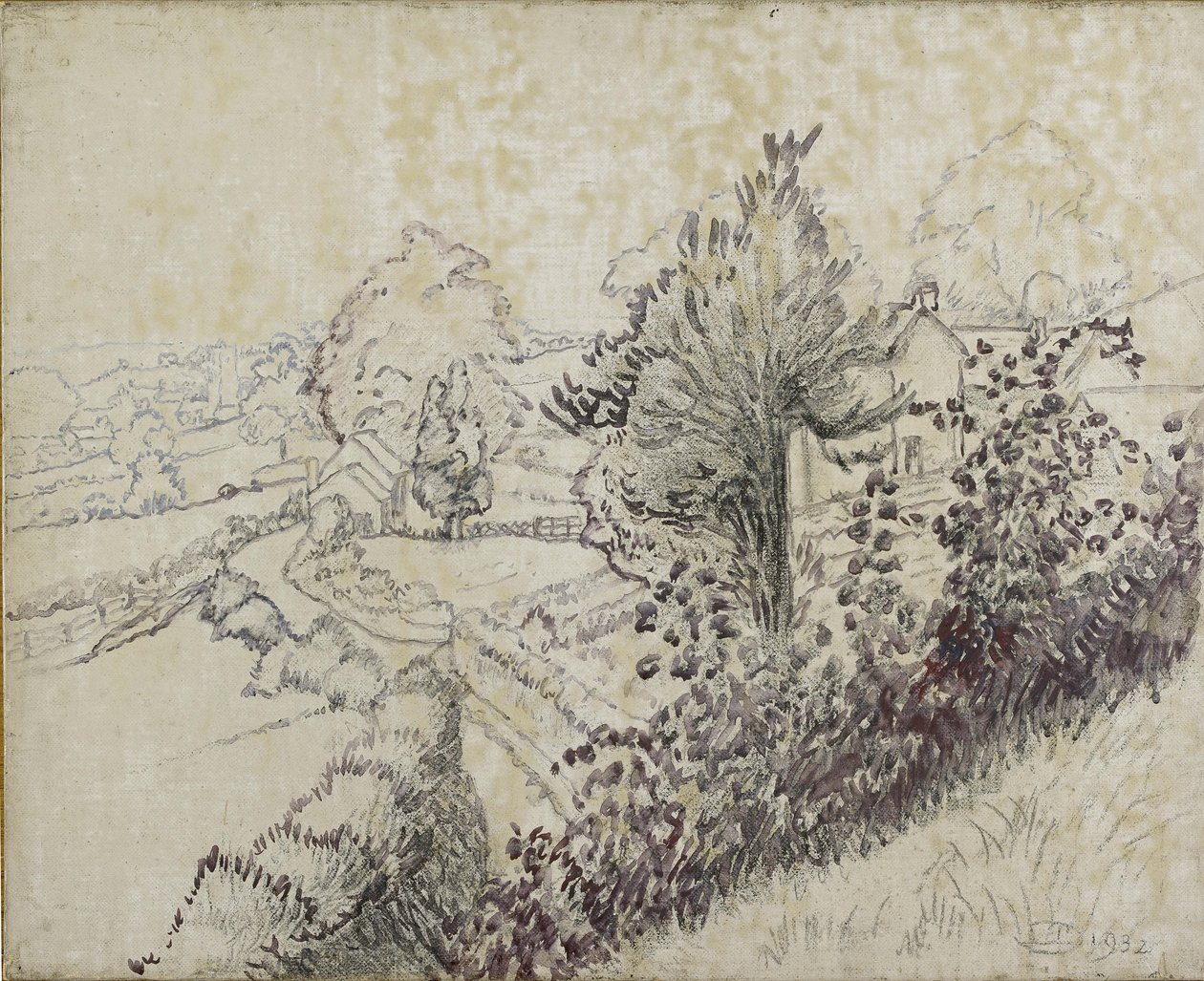 View of Leintwardine by Lucien Pissarro