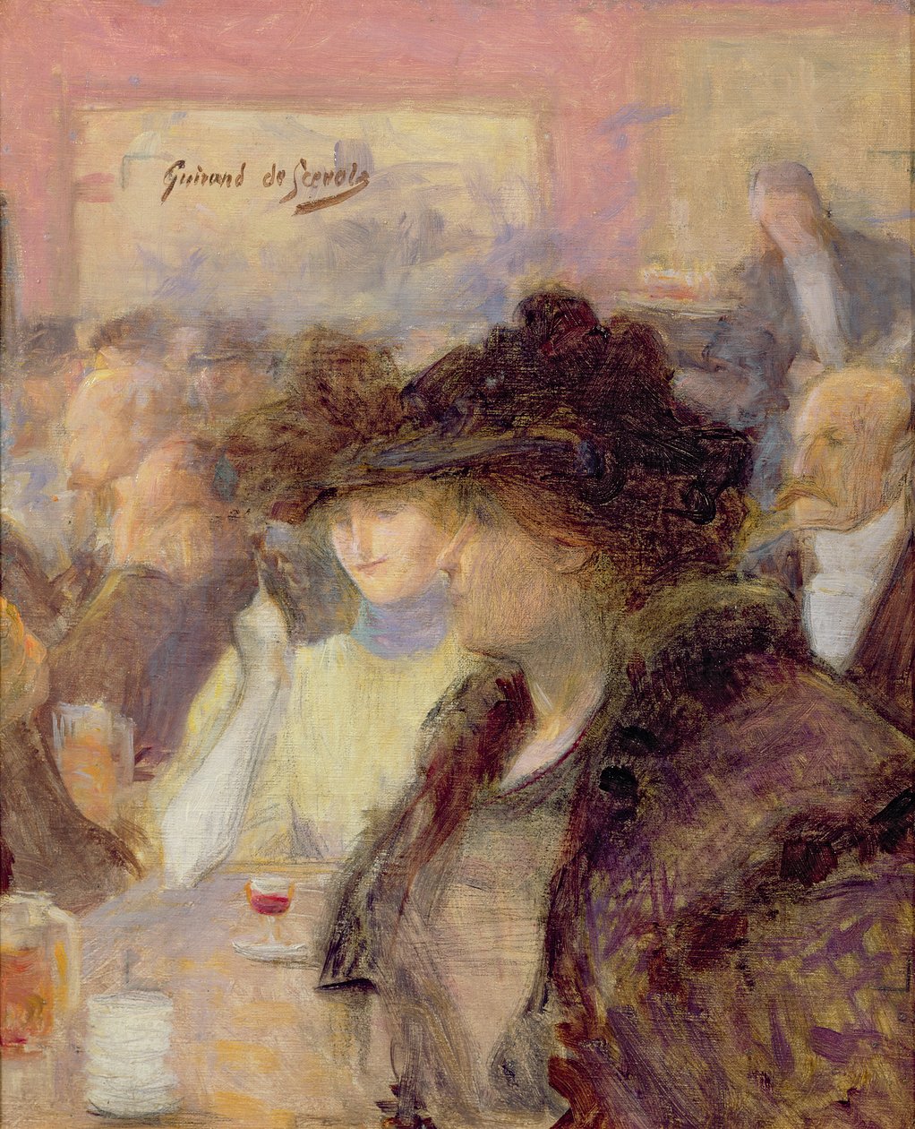 Au Cafe by Lucien Guirand de Scevola