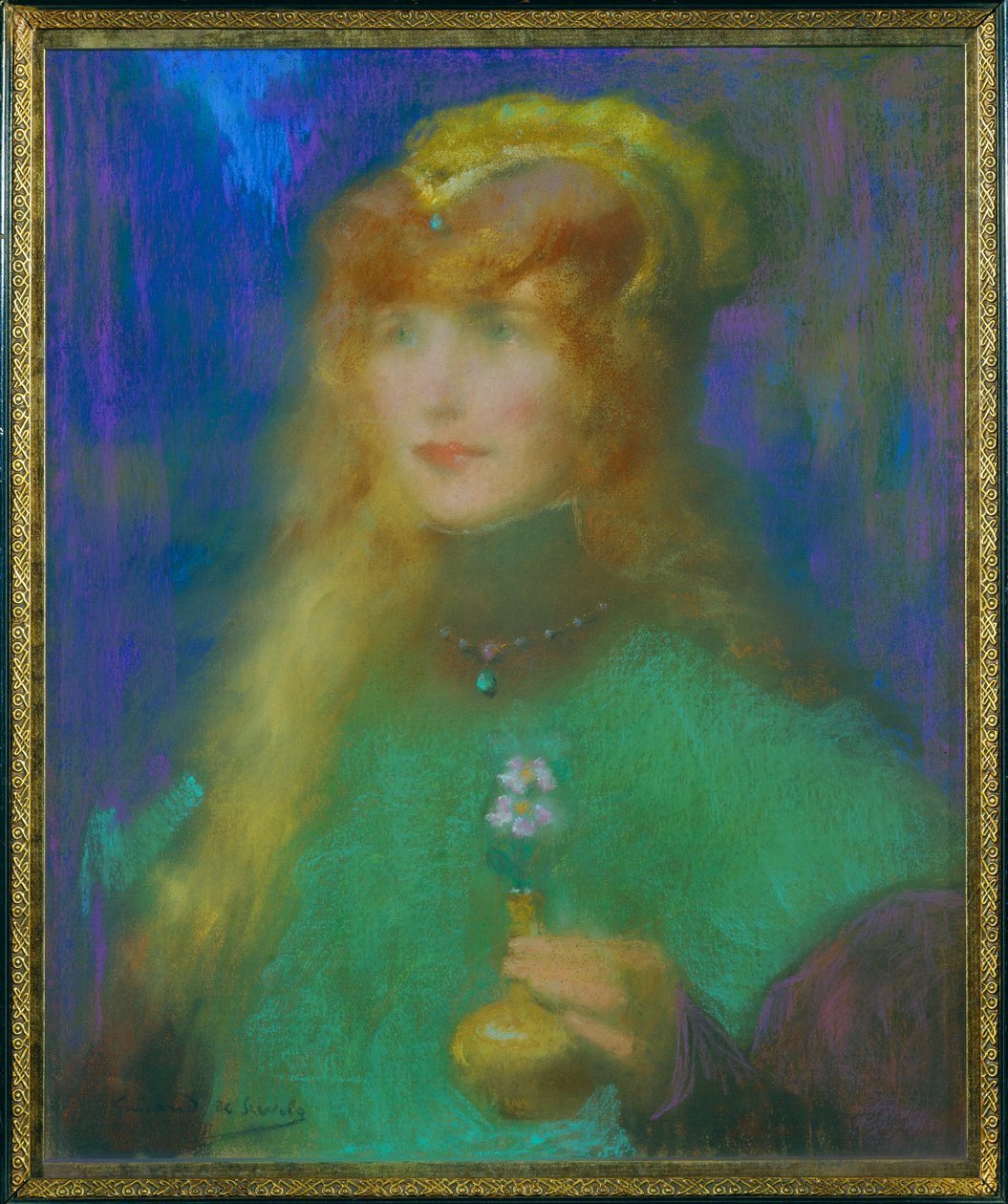 Princess with Orchids by Lucien Guirand de Scevola