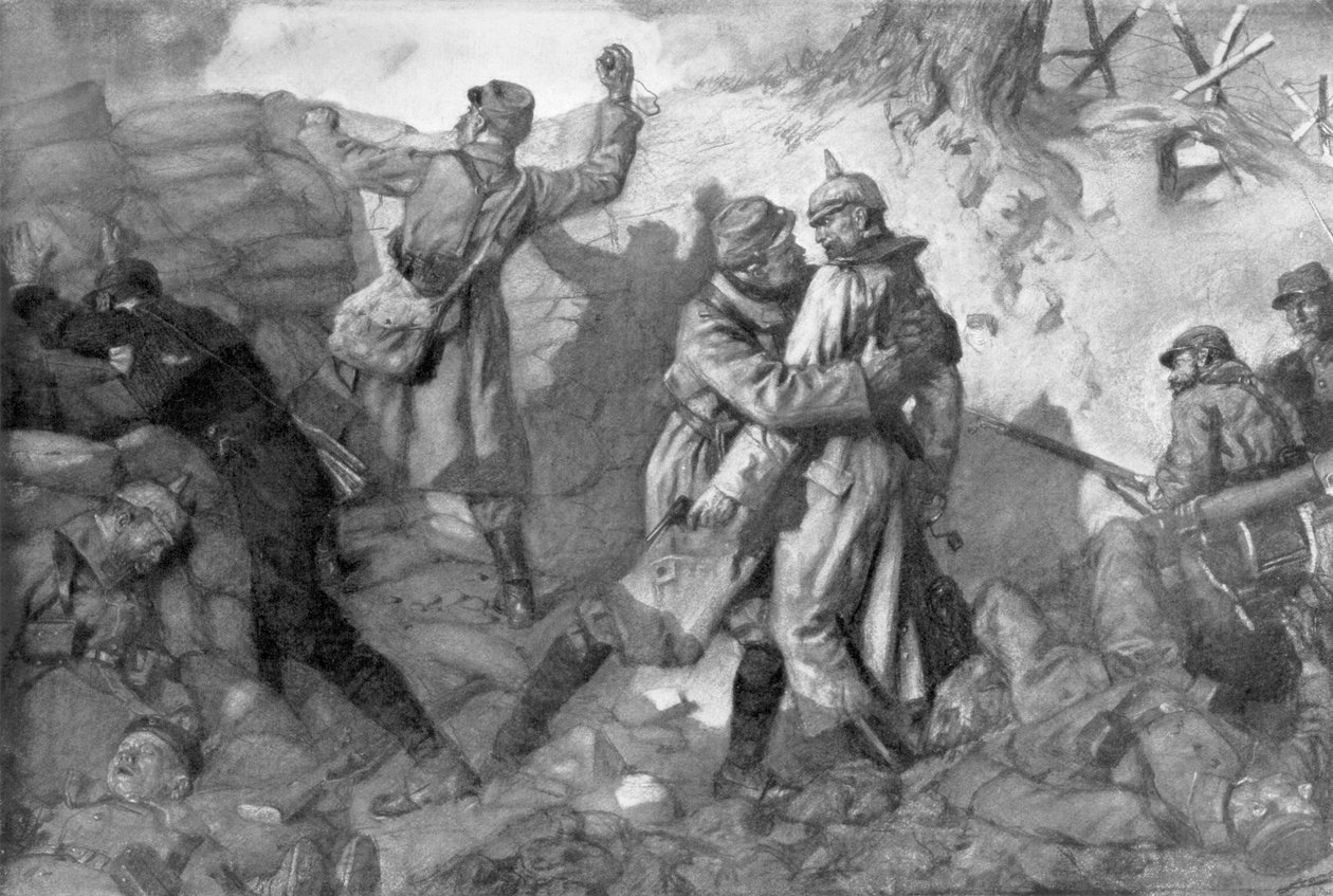 The conquest of the fort, Notre-Dame de Lorette, Artois, France, 1915, 1926 by Lucien Jonas