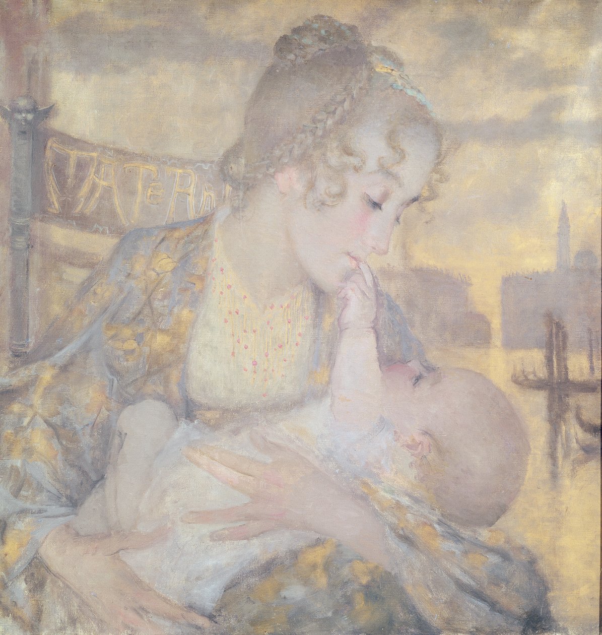 Maternity or Virgin of Venice by Lucien Levy Dhurmer