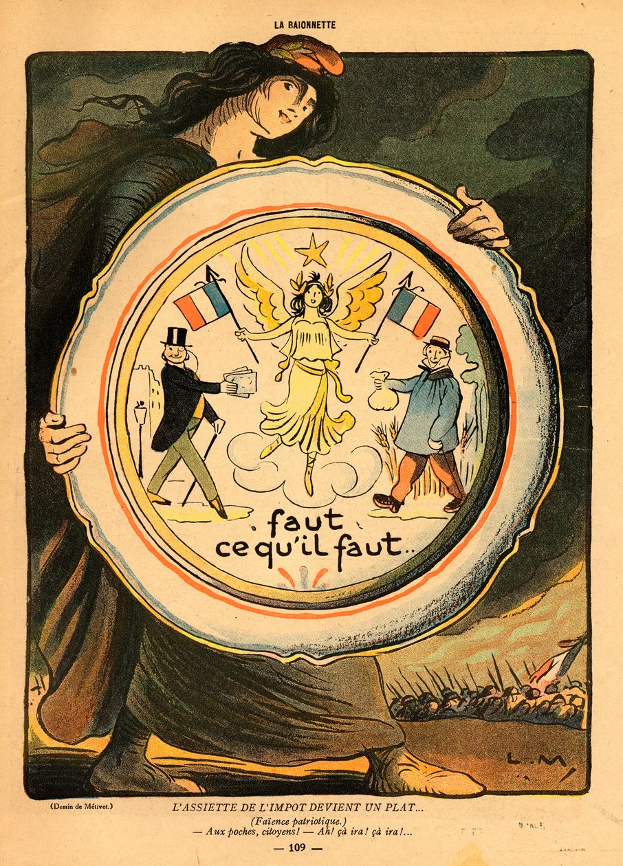 La Baionnette, Satirical in Colours by Lucien Metivet