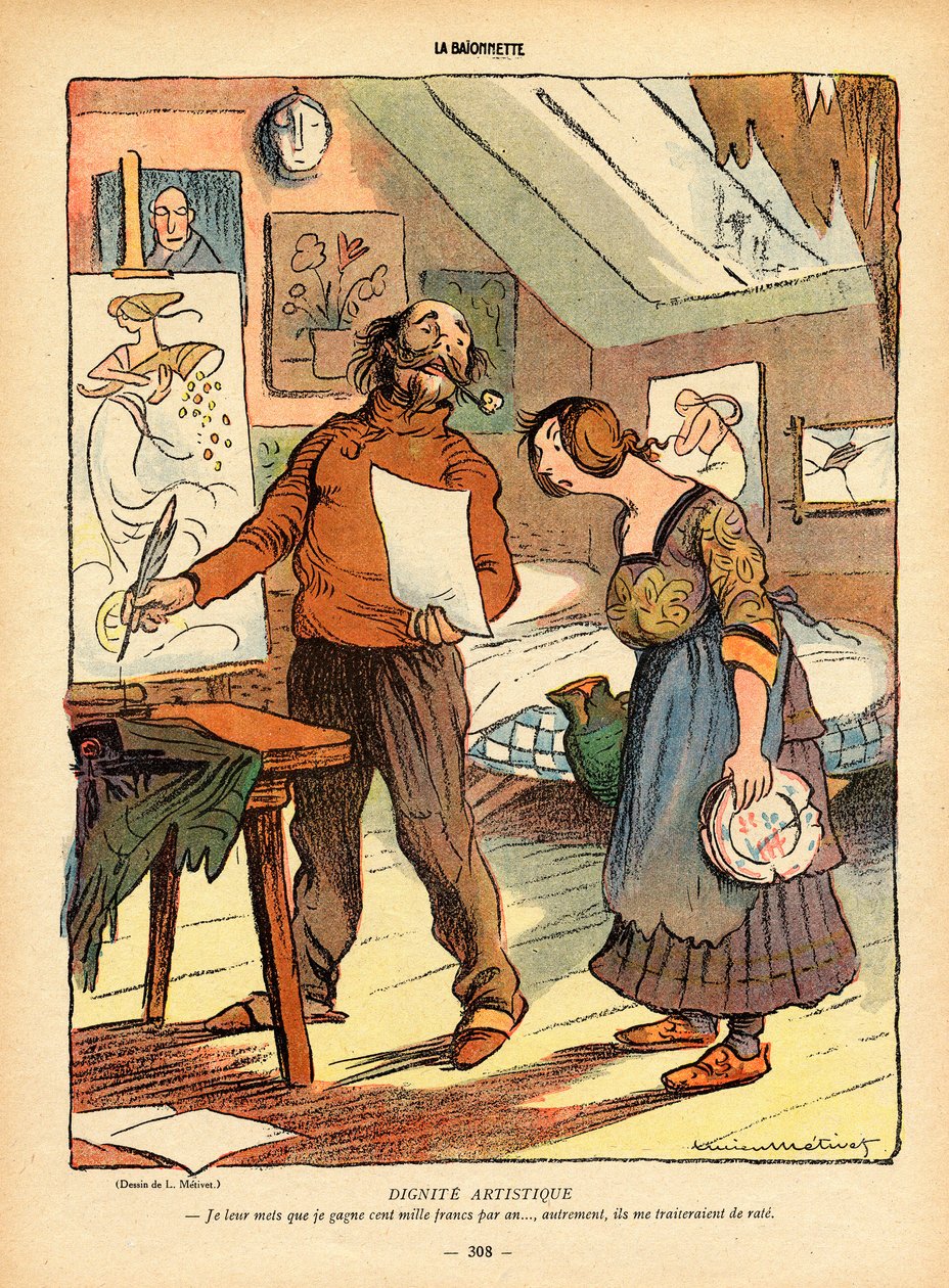 La Baionnette, Satirique en Couleurs by Lucien Metivet