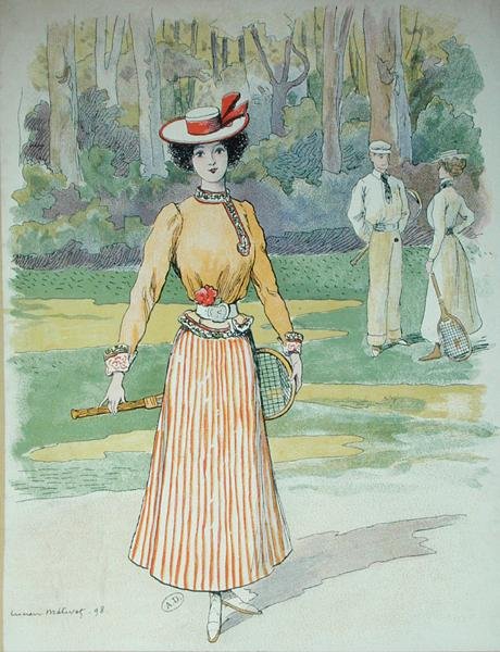 Tennis Outfit by Lucien Metivet