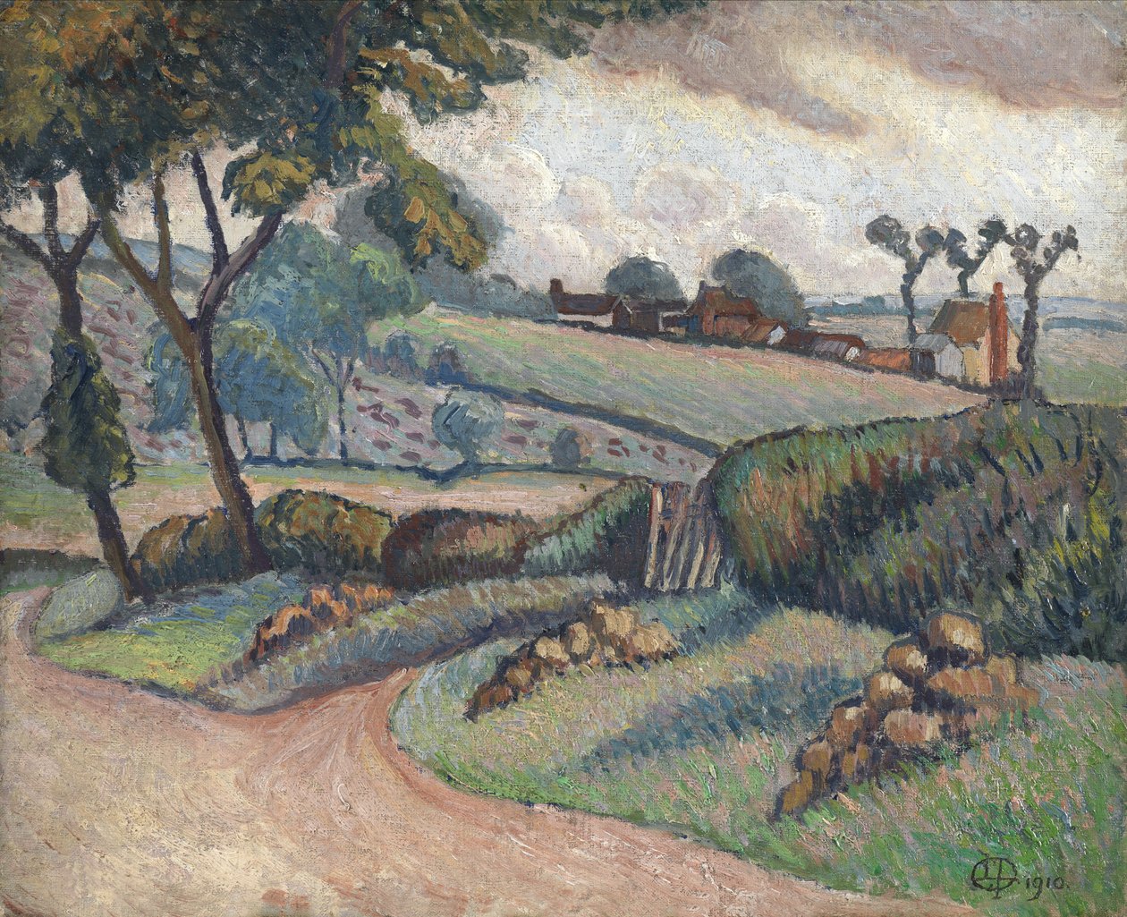 Duton Hill, Essex by Lucien Pissarro