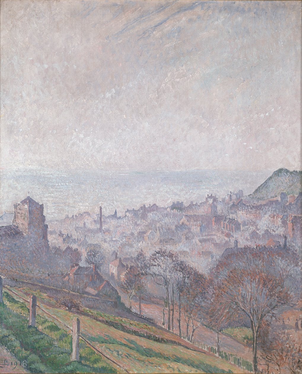 Hastings: Mist, Sun and Smoke, 1918 by Lucien Pissarro