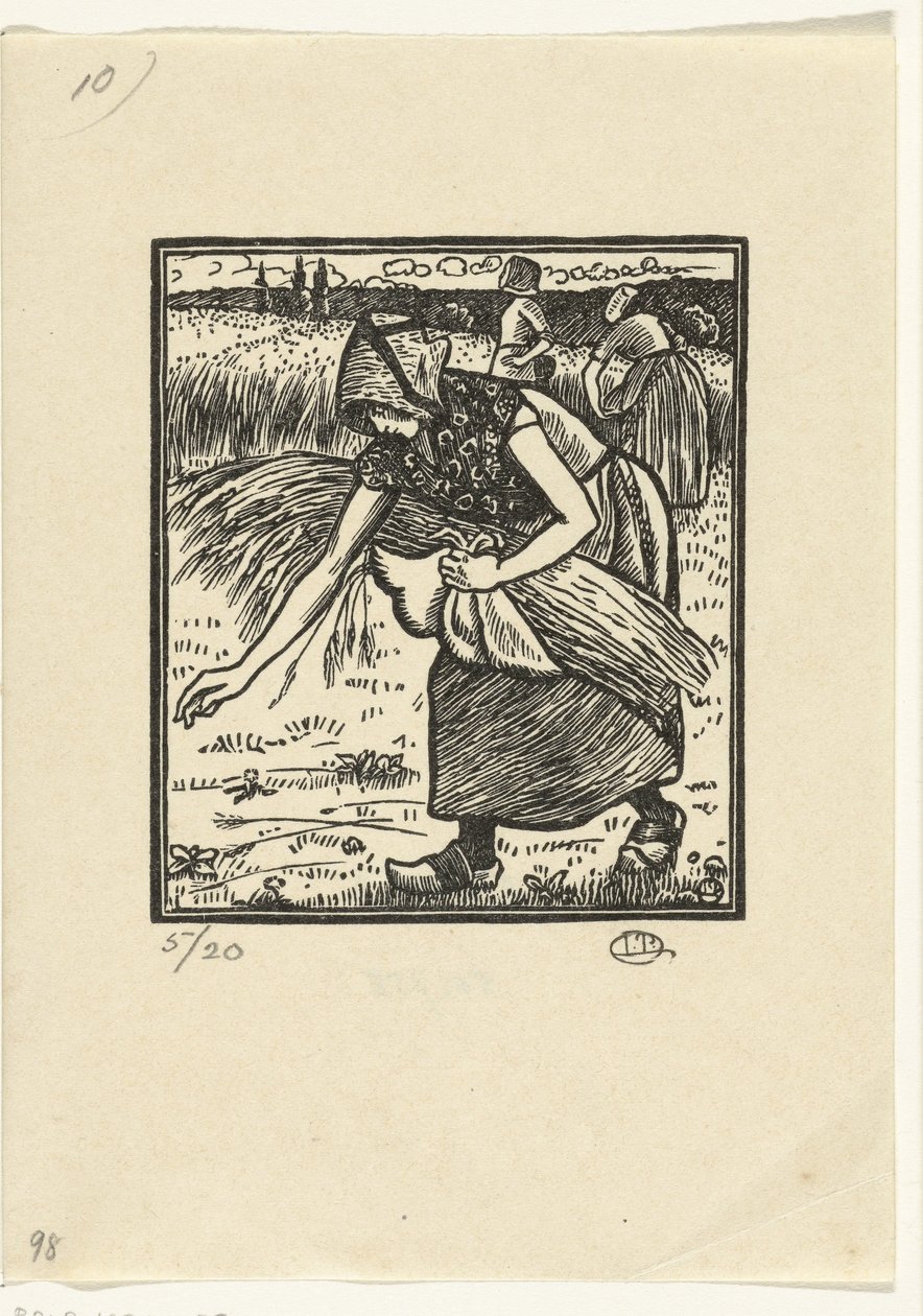 Ruth Gleaning by Lucien Pissarro