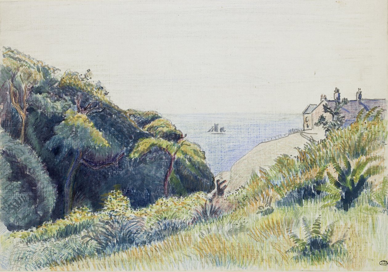 The Coastguards House, Ecclesbourne, 1918 by Lucien Pissarro