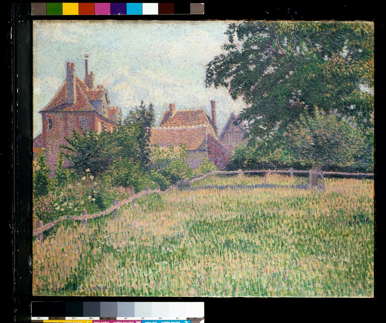 The House of the Deaf Woman, Eragny by Lucien Pissarro