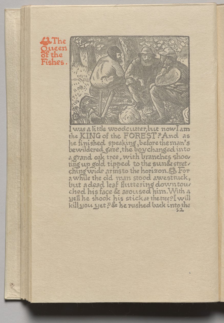 The Queen of the Fishes: Plate 11 by Lucien Pissarro