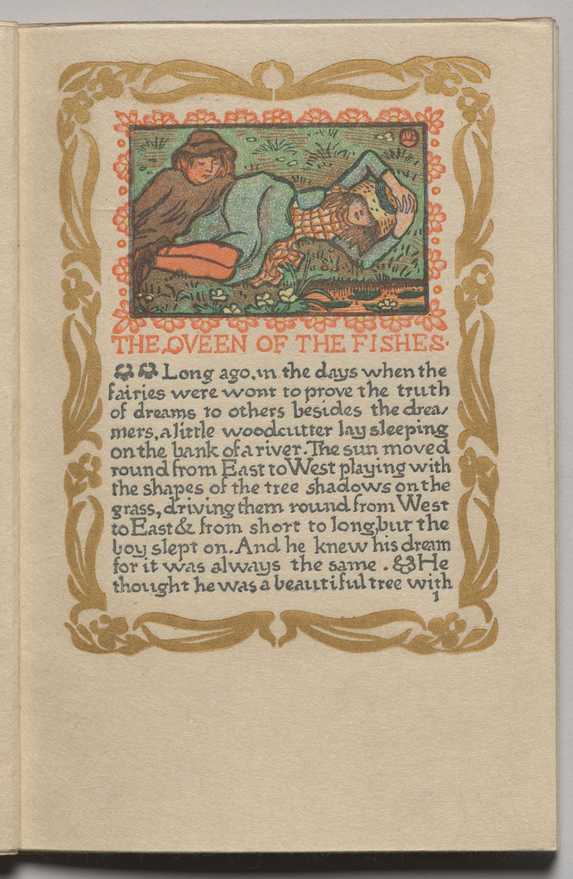 The Queen of the Fishes: Plate 1 by Lucien Pissarro