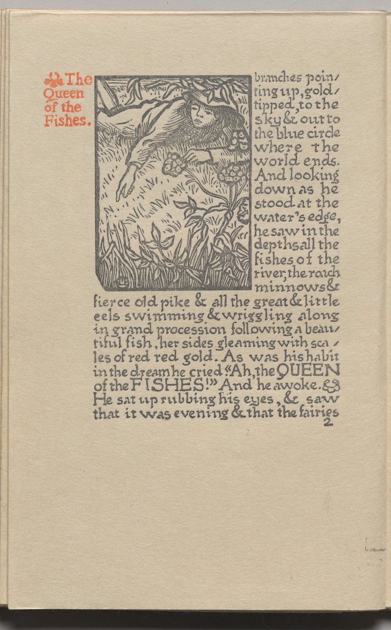 The Queen of the Fishes: Plate 2 by Lucien Pissarro
