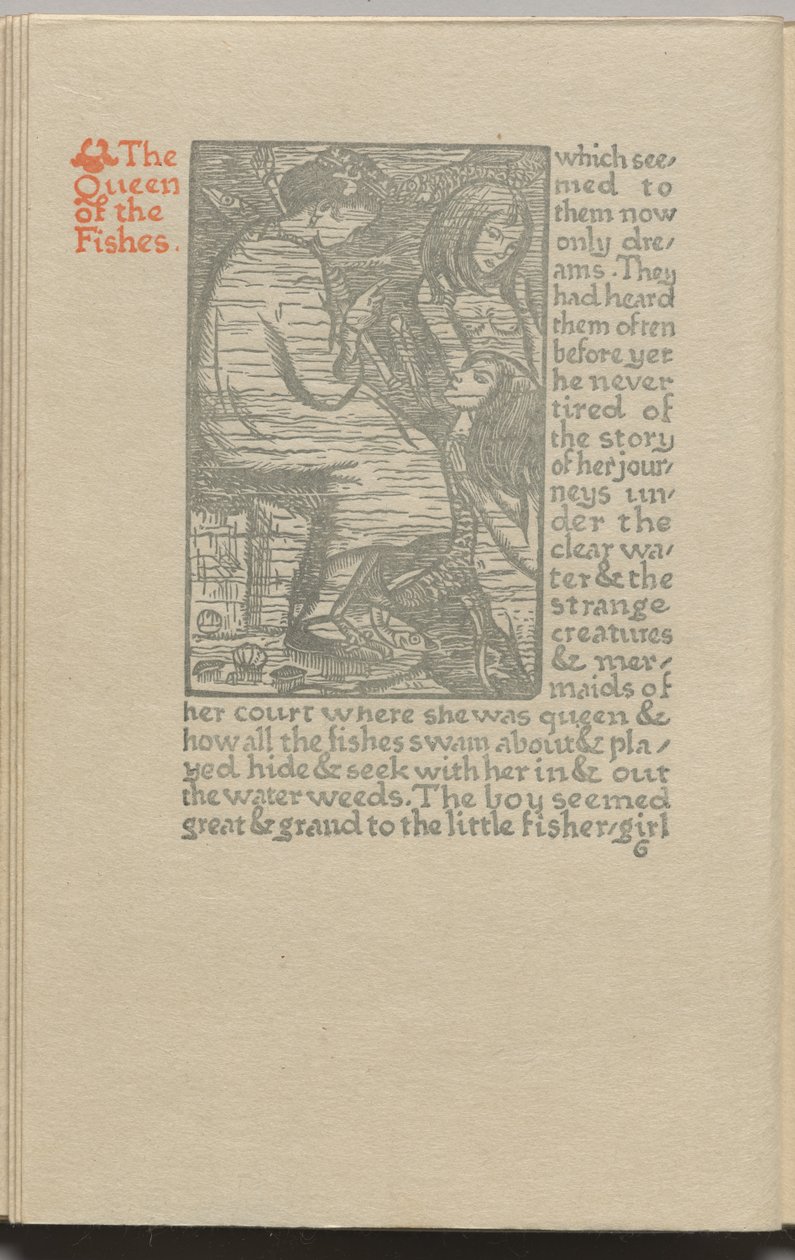 The Queen of the Fishes: Plate 6 by Lucien Pissarro