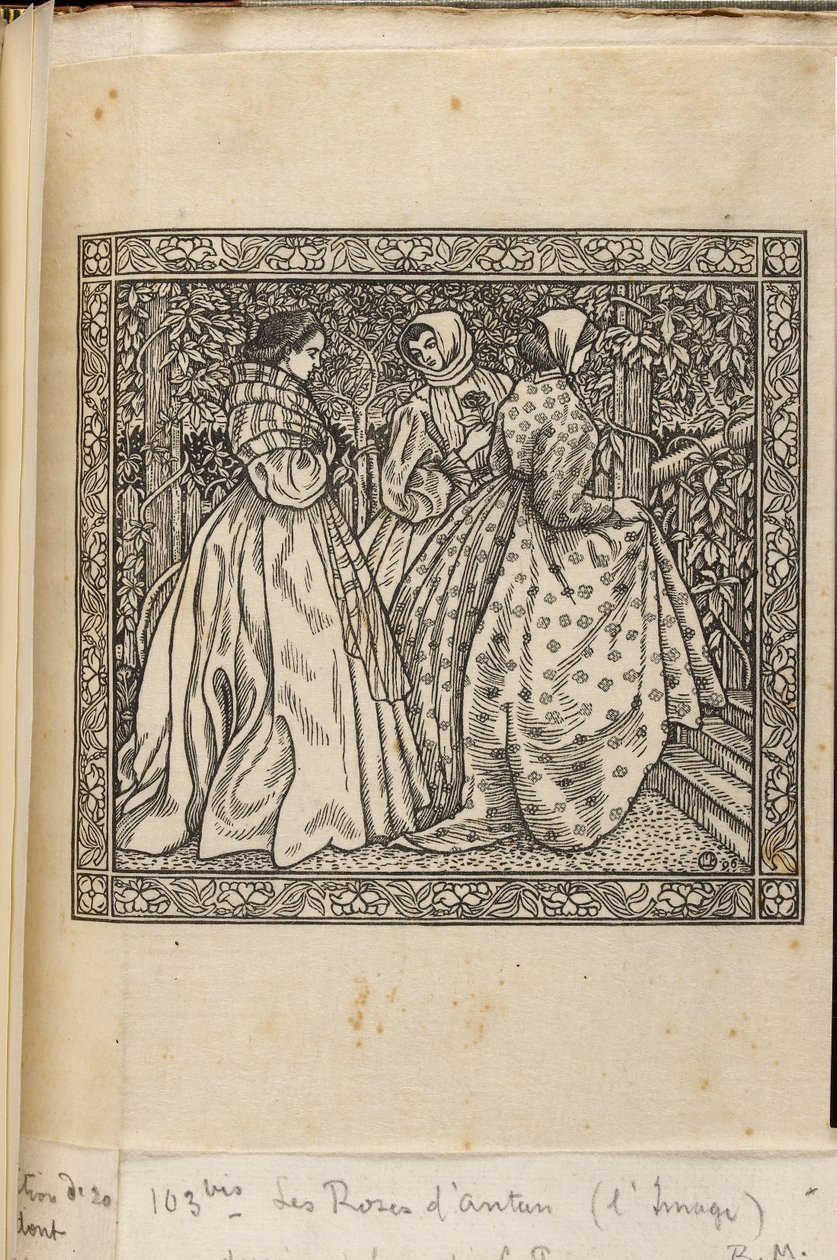 Women at Garden Steps, Wood Engravings of Lucien Pissarro, c. 1885-1940 by Lucien Pissarro