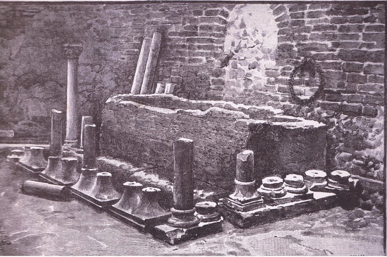 Tomb, illustration from Romeo and Juliet by Lucius Rossi