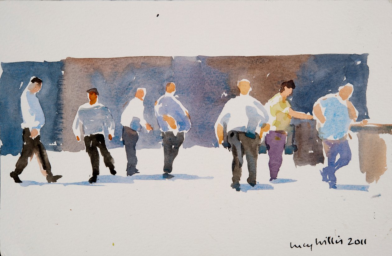 Men at the Phoenicia Hotel by Lucy Willis