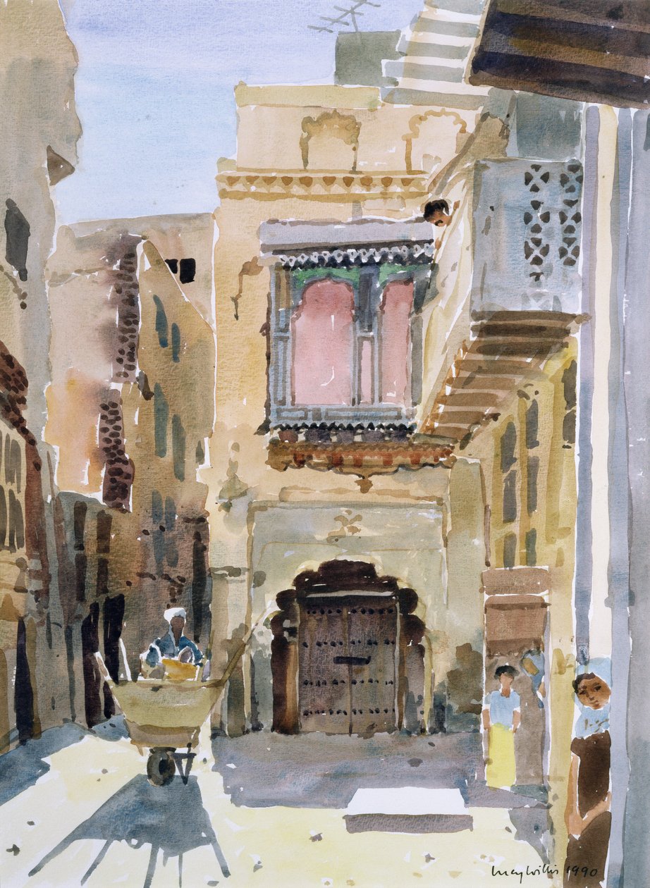 The Rubbish Collector, 1990 by Lucy Willis