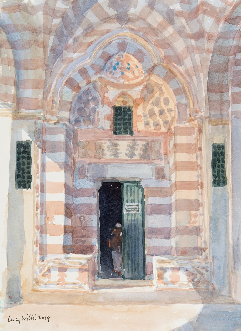 Shaded Entrance, The Temple Mount, Jerusalem, 2019 by Lucy Willis