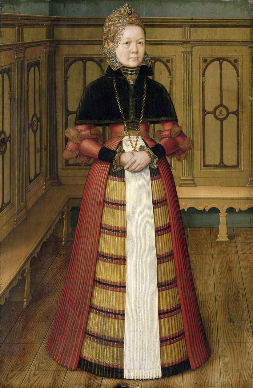 Portrait of Mette von Munchhausen by Ludger Tom the Younger Ring