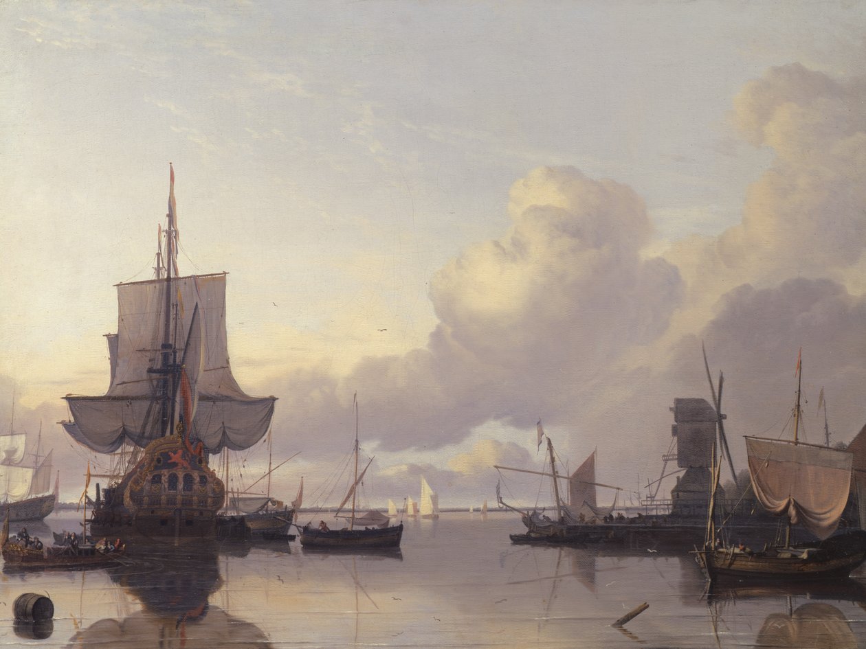 Harbour by Ludolf Backhuysen