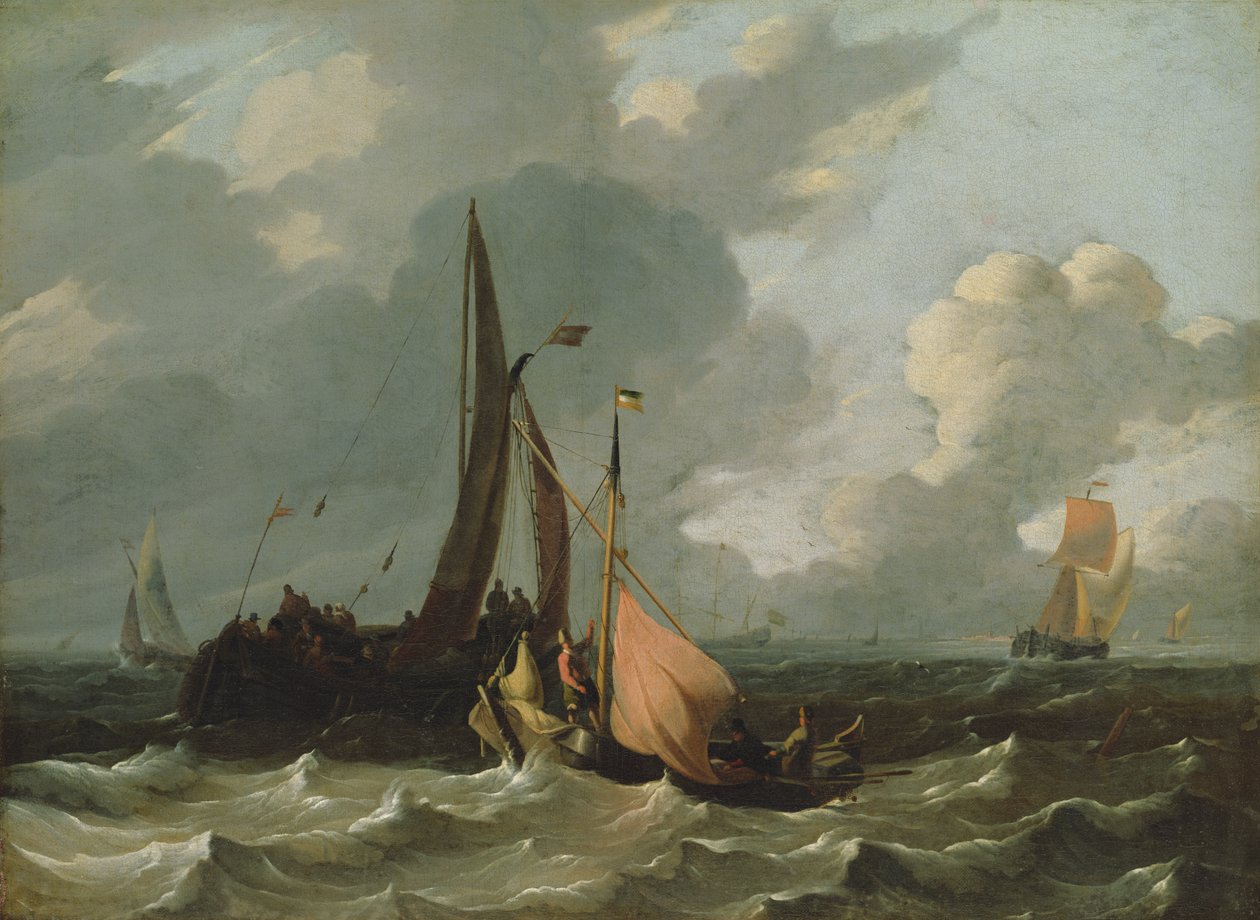 Seascape by Ludolf Backhuysen