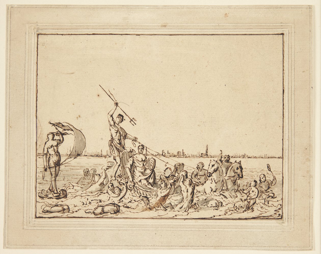 Allegory of Amsterdam as a Seaport by Ludolf Bakhuizen