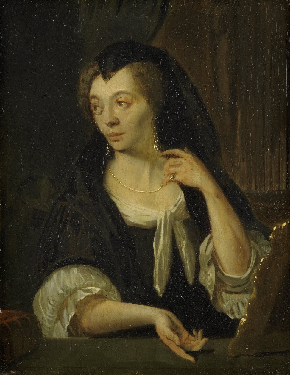 Anna de Hooghe by Ludolf Bakhuizen